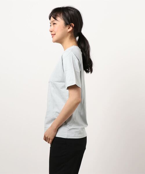 Honeys（ハニーズ）の「半袖フォトＴシャツ（Tシャツ/カットソー・レディース・スミクロ/ミント/ラベンダー/ホワイト/ベージュ・LL/S/M/L）」の19枚目の写真