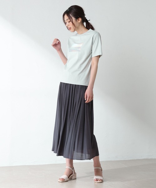 Honeys（ハニーズ）の「半袖フォトＴシャツ（Tシャツ/カットソー・レディース・スミクロ/ミント/ラベンダー/ホワイト/ベージュ・LL/S/M/L）」の15枚目の写真