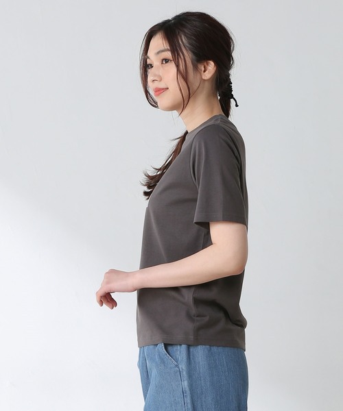 Honeys（ハニーズ）の「半袖フォトＴシャツ（Tシャツ/カットソー・レディース・スミクロ/ミント/ラベンダー/ホワイト/ベージュ・LL/S/M/L）」の8枚目の写真