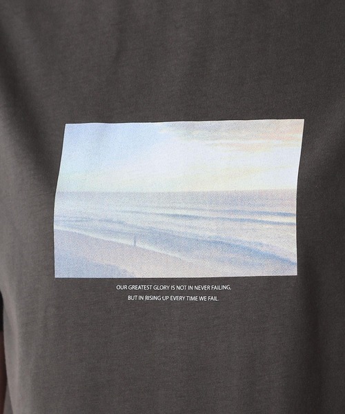 Honeys（ハニーズ）の「半袖フォトＴシャツ（Tシャツ/カットソー・レディース・スミクロ/ミント/ラベンダー/ホワイト/ベージュ・LL/S/M/L）」の18枚目の写真