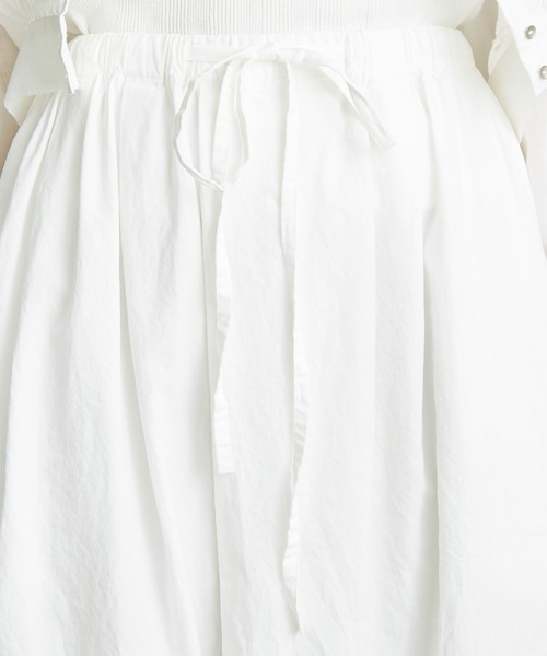 note et silence （ノートエシロンス）の「●FINX100/2ブロード　デカタックスカート（スカート・レディース・ホワイト/ネイビー/ストライプ・FREE）」の20枚目の写真