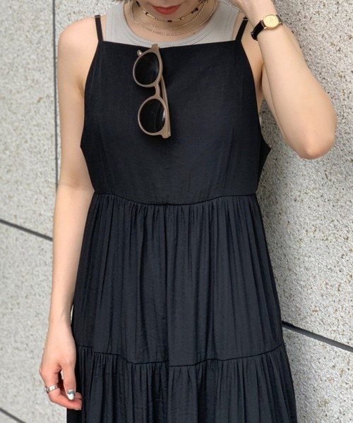 ワンピースマキシティアードキャミワンピース ワンピース Ciaopanic チャオパニック のファッション