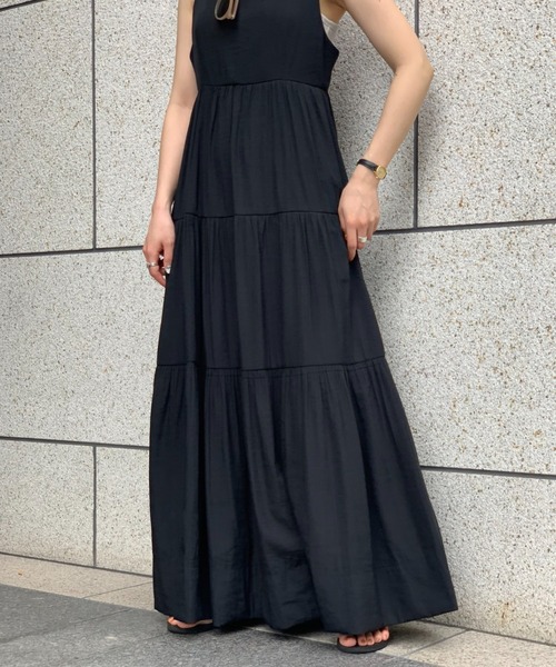 ワンピースマキシティアードキャミワンピース ワンピース Ciaopanic チャオパニック のファッション