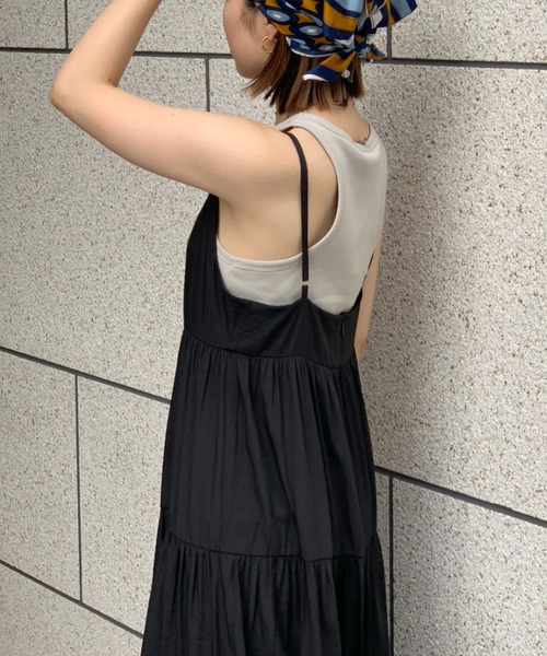 ワンピースマキシティアードキャミワンピース ワンピース Ciaopanic チャオパニック のファッション