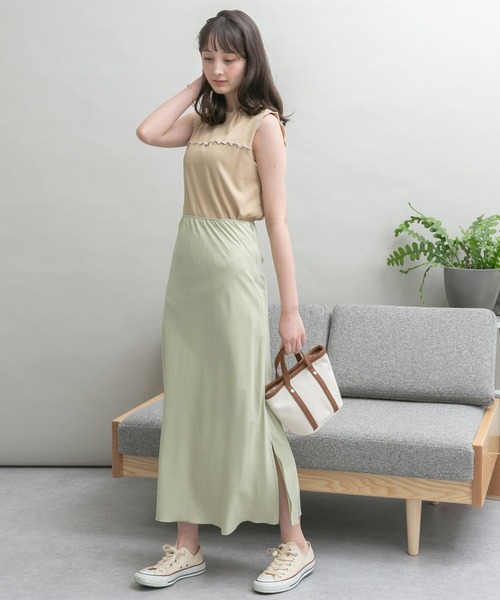 UR Lab.（アーバンリサーチラボ）の「配色メロートップス（Tシャツ/カットソー・レディース・ブラック/モカ/ベージュ・FREE）」の18枚目の写真