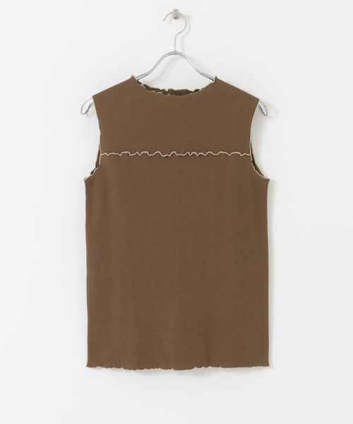 UR Lab.（アーバンリサーチラボ）の「配色メロートップス（Tシャツ/カットソー・レディース・ブラック/モカ/ベージュ・FREE）」の16枚目の写真