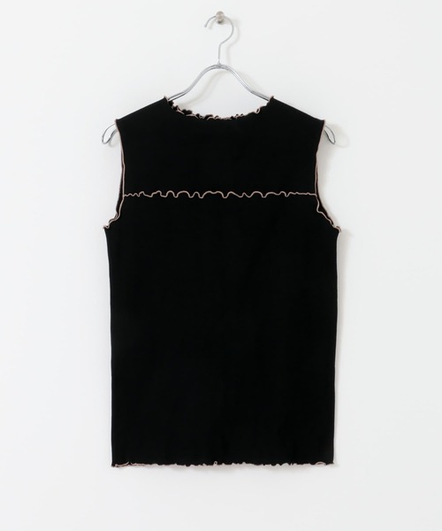 UR Lab.（アーバンリサーチラボ）の「配色メロートップス（Tシャツ/カットソー・レディース・ブラック/モカ/ベージュ・FREE）」の15枚目の写真