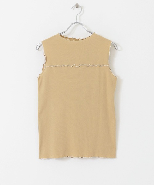 UR Lab.（アーバンリサーチラボ）の「配色メロートップス（Tシャツ/カットソー・レディース・ブラック/モカ/ベージュ・FREE）」の19枚目の写真