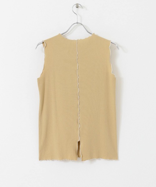 UR Lab.（アーバンリサーチラボ）の「配色メロートップス（Tシャツ/カットソー・レディース・ブラック/モカ/ベージュ・FREE）」の7枚目の写真