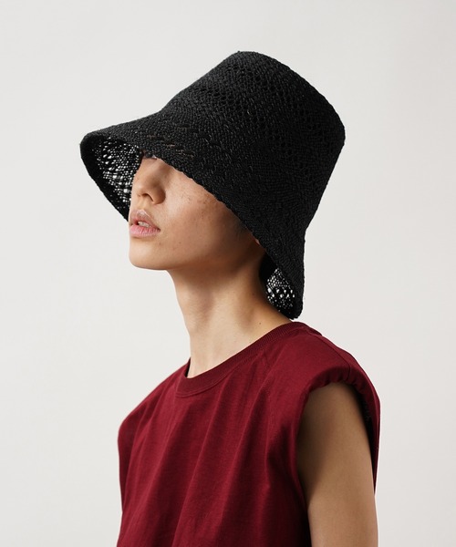 La Maison de Lyllis（メゾンドリリス）の「BACHI バチ / La Maison de Lyllis 2212003 メゾンドリリス（ハット・レディース・ブラック/モスグリーン/ブラウン系その他/キナリ・57cm）」の10枚目の写真