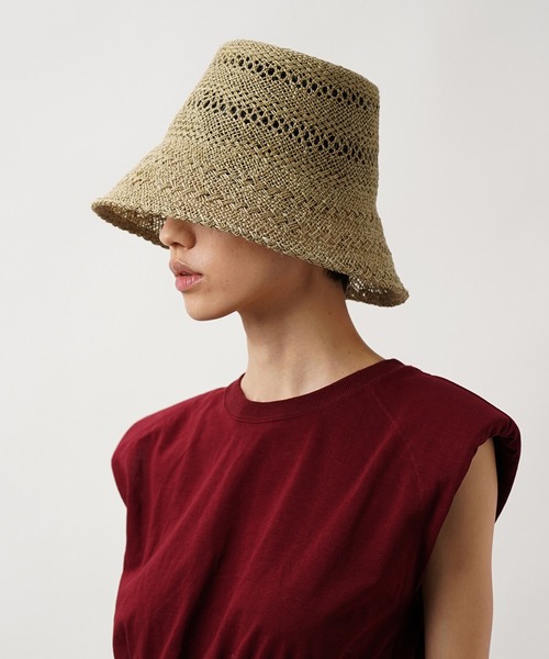 La Maison de Lyllis（メゾンドリリス）の「BACHI バチ / La Maison de Lyllis 2212003 メゾンドリリス（ハット・レディース・ブラック/モスグリーン/ブラウン系その他/キナリ・57cm）」の22枚目の写真