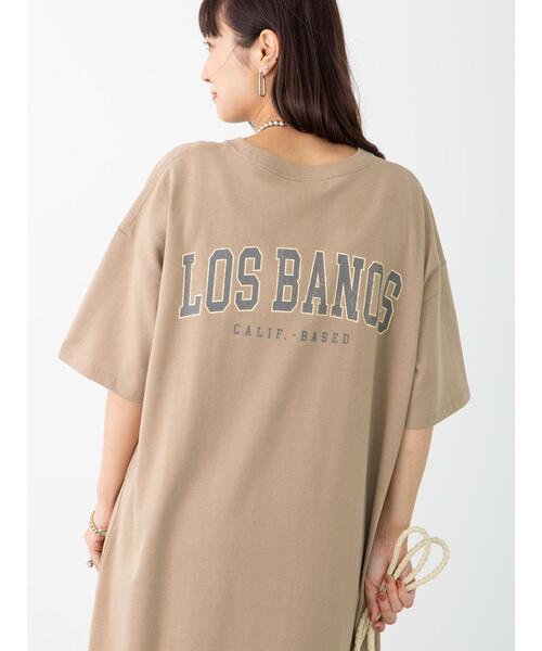 Green　Parks（グリーンパークス）の「バックプリントTシャツワンピース＊（ワンピース・レディース・チャコールグレー/カーキ/オレンジ・FREE）」の18枚目の写真