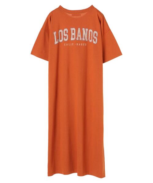 Green　Parks（グリーンパークス）の「バックプリントTシャツワンピース＊（ワンピース・レディース・チャコールグレー/カーキ/オレンジ・FREE）」の19枚目の写真