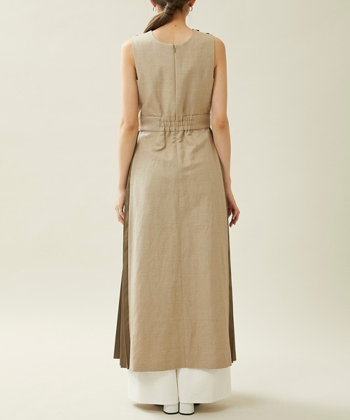 city（シティ）の「【CITY】サイドプリーツサロペットワンピース（ワンピース・レディース・ブラック/ベージュ/ホワイト・2/1）」の7枚目の写真