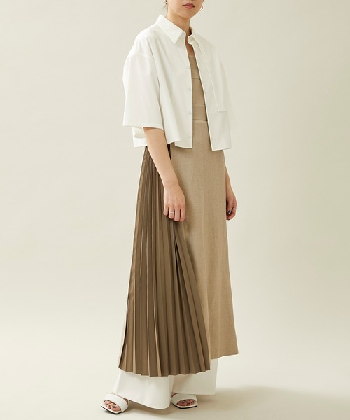 city（シティ）の「【CITY】サイドプリーツサロペットワンピース（ワンピース・レディース・ブラック/ベージュ/ホワイト・2/1）」の19枚目の写真