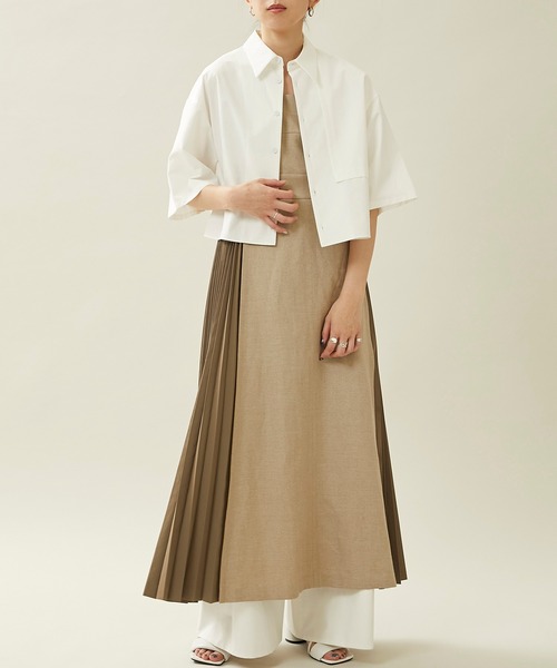 city（シティ）の「【CITY】サイドプリーツサロペットワンピース（ワンピース・レディース・ブラック/ベージュ/ホワイト・2/1）」の21枚目の写真