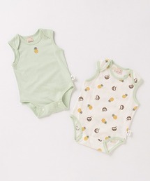 【オーガニック】ノースリーブロンパース2Pセット