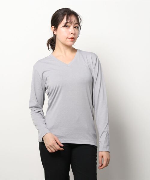 INNOCENT(イノセント)の「『RDS』天竺 長袖Tシャツ(Tシャツ/カットソー・レディース・ホワイト/ブラック/ネイビー/グレー・MEDIUM/LARGE/X-LARGE)」の3枚目の写真