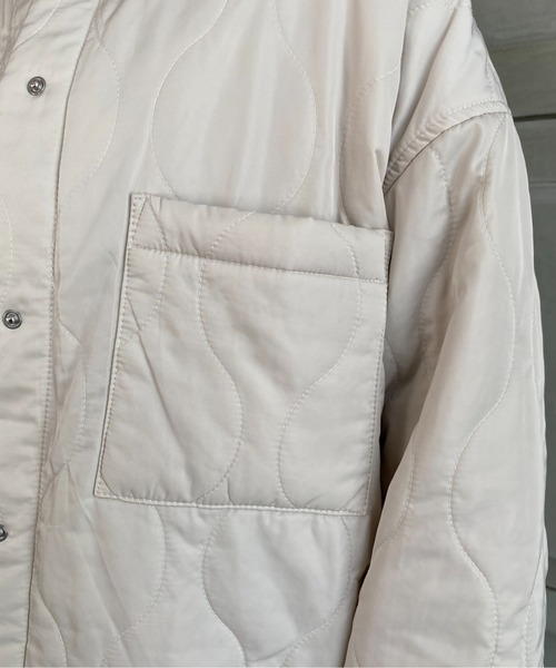 moment+（モーメントプラス）の「キルティングCPOブルゾン(裏地付き)（カバーオール・レディース・ブラック/アイボリー/カーキブラウン・M/L）」の13枚目の写真