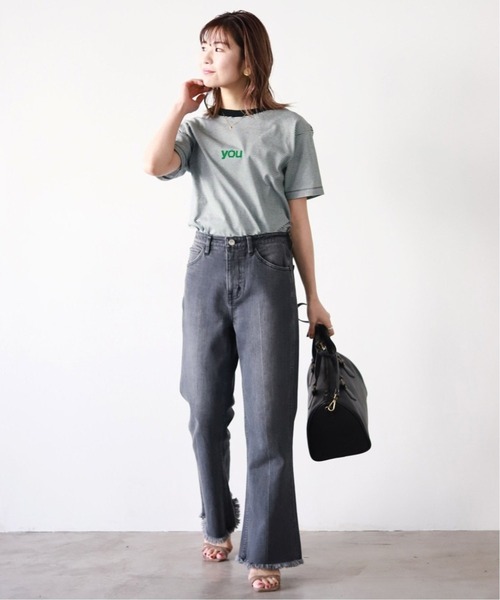 SLOBE IENA(スローブイエナ)の「《追加2》you5/S TEE【手洗い可能】◆(Tシャツ/カットソー・レディース・ブラック系その他・FREE)」の19枚目の写真