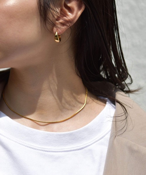 LHME（エルエイチエムイー）の「LHME 100%PURE!!!ベネチアンチェーンチョーカー/サージカルステンレス316L（金属アレルギー対応）（ネックレス・レディース・シルバー/ゴールド・39cm/50cm/45cm）」の9枚目の写真