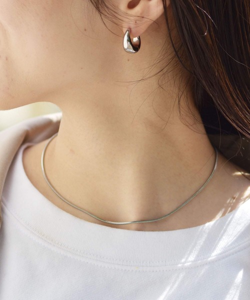 LHME（エルエイチエムイー）の「LHME 100%PURE!!!ベネチアンチェーンチョーカー/サージカルステンレス316L（金属アレルギー対応）（ネックレス・レディース・シルバー/ゴールド・39cm/50cm/45cm）」の10枚目の写真