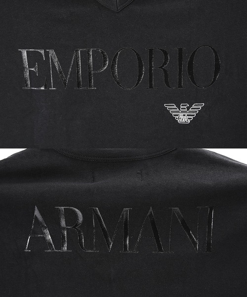 EMPORIO ARMANI(エンポリオアルマーニ)の「EMPORIO ARMANI エンポリオ アルマーニ / EAGLE STRETCH COTTON メンズ Vネック 半袖 Tシャツ(Tシャツ/カットソー・メンズ・ホワイト/ブラック・SMALL/MEDIUM/LARGE/X-LARGE)」の3枚目の写真