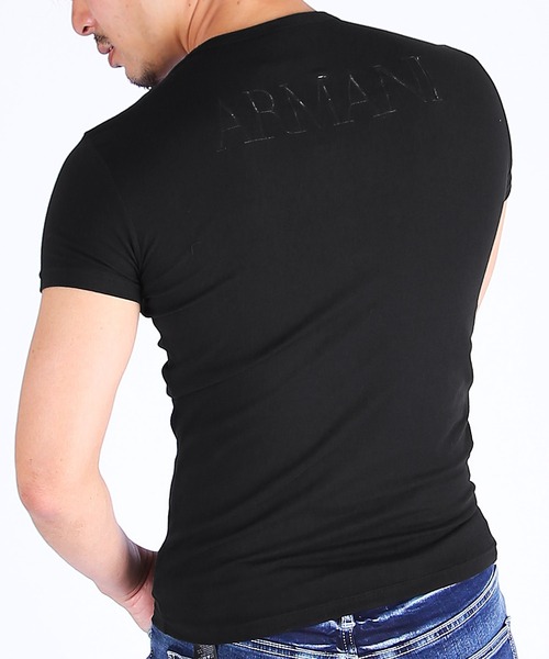 EMPORIO ARMANI(エンポリオアルマーニ)の「EMPORIO ARMANI エンポリオ アルマーニ / EAGLE STRETCH COTTON メンズ Vネック 半袖 Tシャツ(Tシャツ/カットソー・メンズ・ホワイト/ブラック・SMALL/MEDIUM/LARGE/X-LARGE)」の13枚目の写真