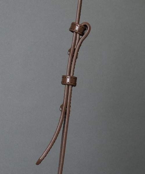 YAHKI（ヤーキ）の「【 YAHKI / ヤーキ 】 W Face Leather Shoulder Bag ダブルフェイスレザーショルダーバッグ（ショルダーバッグ・レディース・ブラック/ブラウン・FREE）」の11枚目の写真