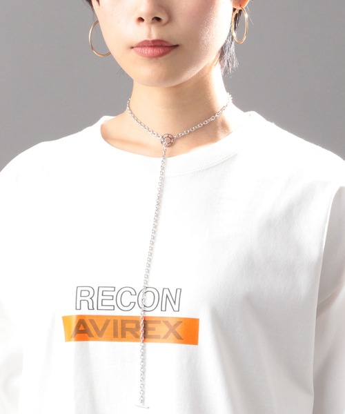 AVIREX（アヴィレックス）の「【AVIREX FLYER'S】ロングスリーブティーシャツ リーコン/ L/S T-SHIRT RECON（Tシャツ/カットソー・レディース・ブラック/オフホワイト/オレンジ・FREE）」の6枚目の写真