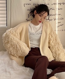 etade（エタード）の「【etade】loop fringe knit cardigan etdwz21a001（ニット/セーター）」