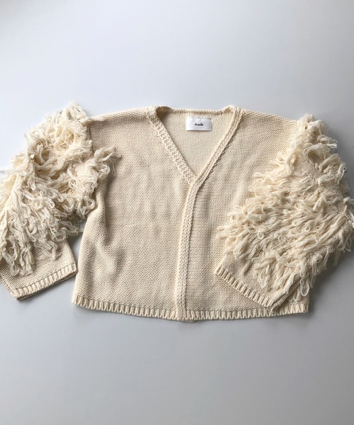 etade(エタード)の「【etade】loop fringe knit cardigan etdwz21a001(ニット/セーター・レディース・アイボリー・FREE)」の13枚目の写真