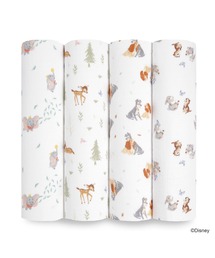 aden + anais essentials（エイデンアンドアネイエッセンシャルズ）の「スワドル 4枚入り｜ディズニーベビーコレクション（おくるみ）」