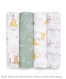 aden + anais essentials（エイデンアンドアネイエッセンシャルズ）の「スワドル 4枚入り｜ディズニーベビーコレクション（おくるみ）」