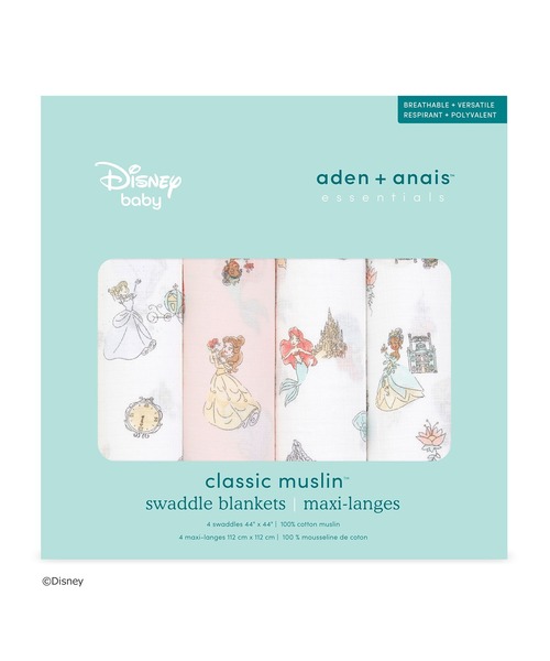 aden + anais ディズニー スワドル 4枚セットx2箱 スワドル 4枚入り｜ディズニーベビーコレクション（おくるみ）｜aden +