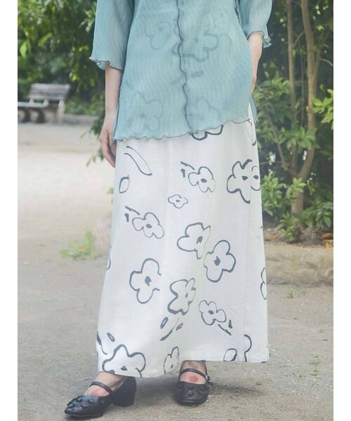 merry jenny（メリージェニー）の「flowerワンストラップシューズ（パンプス・レディース・ブラック/アイボリー・MEDIUM/LARGE）」の5枚目の写真