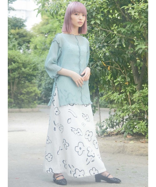 merry jenny（メリージェニー）の「flowerワンストラップシューズ（パンプス・レディース・ブラック/アイボリー・MEDIUM/LARGE）」の13枚目の写真