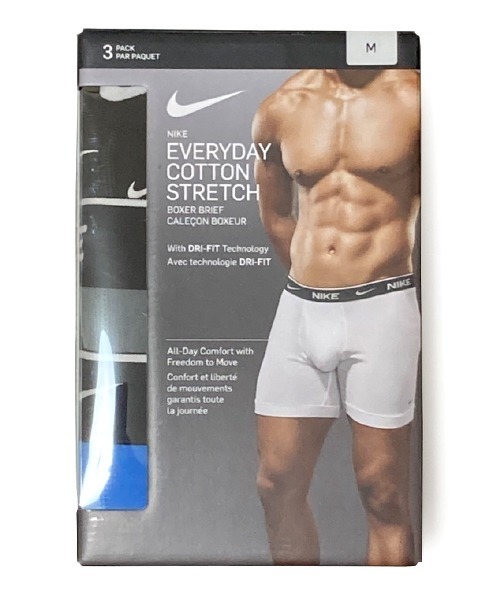 NIKE（ナイキ）の「【NIKE/ナイキ】ロゴ入り ボクサーパンツ 3枚セット