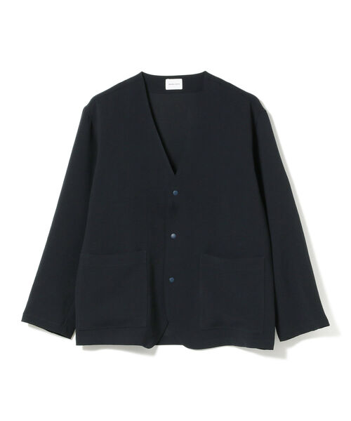 BEAMS LIGHTS（ビームスライツ）の「BEAMS LIGHTS / ハイストレッチ カーディガン ジャケット (セットアップ対応)（ノーカラージャケット・メンズ・ブラック/ネイビー・SMALL/MEDIUM/LARGE）」の6枚目の写真