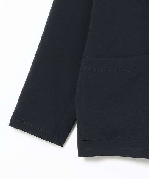 BEAMS LIGHTS（ビームスライツ）の「BEAMS LIGHTS / ハイストレッチ カーディガン ジャケット (セットアップ対応)（ノーカラージャケット・メンズ・ブラック/ネイビー・SMALL/MEDIUM/LARGE）」の8枚目の写真