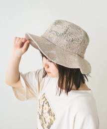 【accessory】あさがおが咲くレースバケットハット