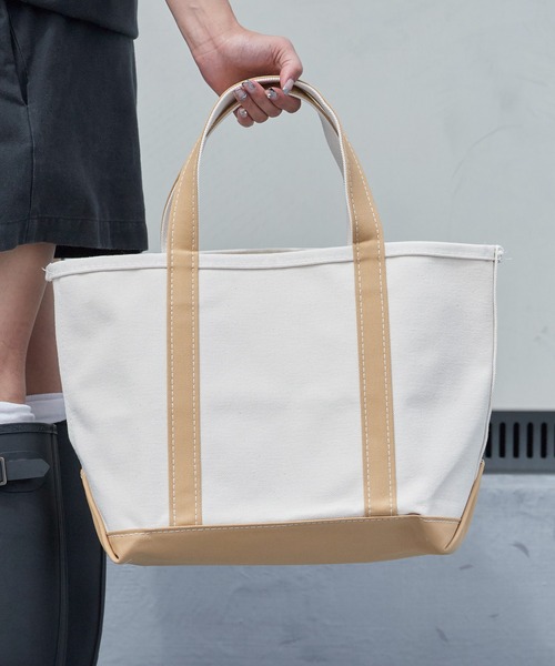 L.L.Bean(エルエルビーン)の「L.L.Bean/エル・エル・ビーン Boat and Tote Med 112636 トートバッグ コットンキャンバス(トートバッグ・メンズ・ブラック/ダークグリーン/ネイビー/レッド/ブルー/グリーン/ブラウン/イエロー/グレー/ベージュ系/オリーブ/ライトブルー・ONE SIZE)」の17枚目の写真