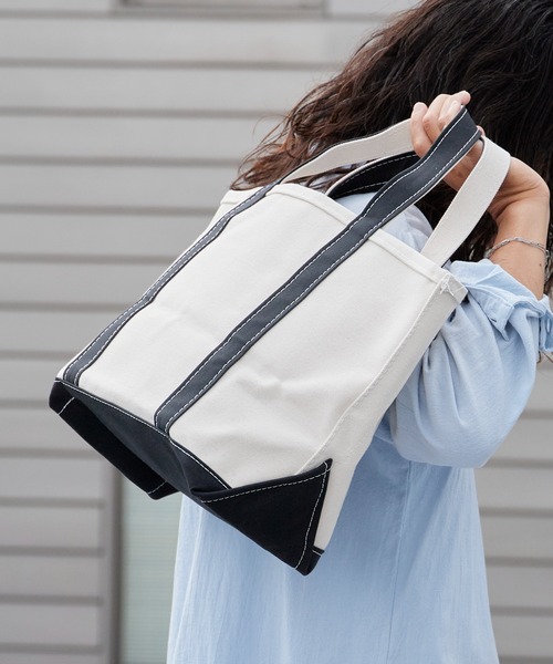 L.L.Bean(エルエルビーン)の「L.L.Bean/エル・エル・ビーン Boat and Tote Med 112636 トートバッグ コットンキャンバス(トートバッグ・メンズ・ブラック/ダークグリーン/ネイビー/レッド/ブルー/グリーン/ブラウン/イエロー/グレー/ベージュ系/オリーブ/ライトブルー・ONE SIZE)」の13枚目の写真