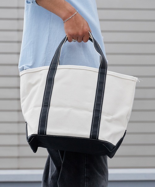 L.L.Bean(エルエルビーン)の「L.L.Bean/エル・エル・ビーン Boat and Tote Med 112636 トートバッグ コットンキャンバス(トートバッグ・メンズ・ブラック/ダークグリーン/ネイビー/レッド/ブルー/グリーン/ブラウン/イエロー/グレー/ベージュ系/オリーブ/ライトブルー・ONE SIZE)」の14枚目の写真