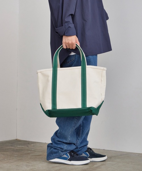 L.L.Bean(エルエルビーン)の「L.L.Bean/エル・エル・ビーン Boat and Tote Med 112636 トートバッグ コットンキャンバス(トートバッグ・メンズ・ブラック/ダークグリーン/ネイビー/レッド/ブルー/グリーン/ブラウン/イエロー/グレー/ベージュ系/オリーブ/ライトブルー・ONE SIZE)」の22枚目の写真