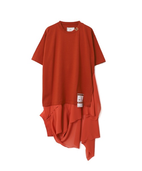 Maison MIHARA YASUHIRO(メゾンミハラヤスヒロ)の「【Maison MIHARA YASUHIRO】ブラウスコンバインドTシャツ/Blouse Combined T-shirt(Tシャツ/カットソー・レディース・ブラック/オレンジ・38/36/40)」の15枚目の写真