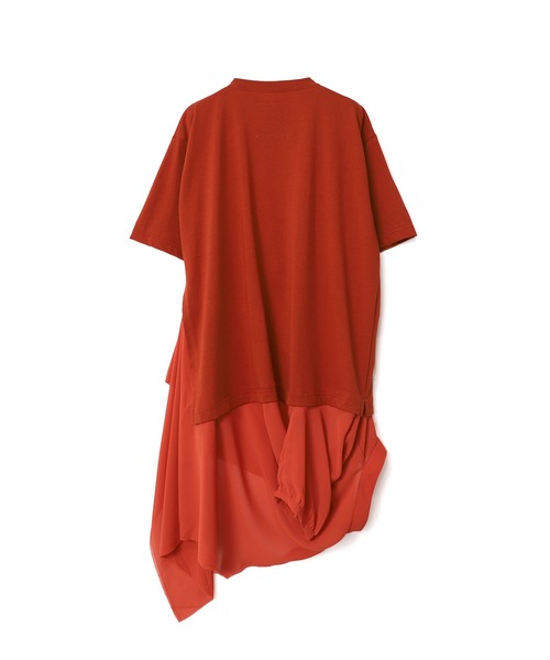 Maison MIHARA YASUHIRO(メゾンミハラヤスヒロ)の「【Maison MIHARA YASUHIRO】ブラウスコンバインドTシャツ/Blouse Combined T-shirt(Tシャツ/カットソー・レディース・ブラック/オレンジ・38/36/40)」の16枚目の写真