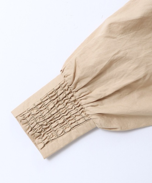 hunch(ハンチ)の「綿100% オーガニックコットンツイル 前後2WAY シャツチュニック(シャツ/ブラウス・レディース・ブラック/ベージュ/オフホワイト・FREE)」の22枚目の写真