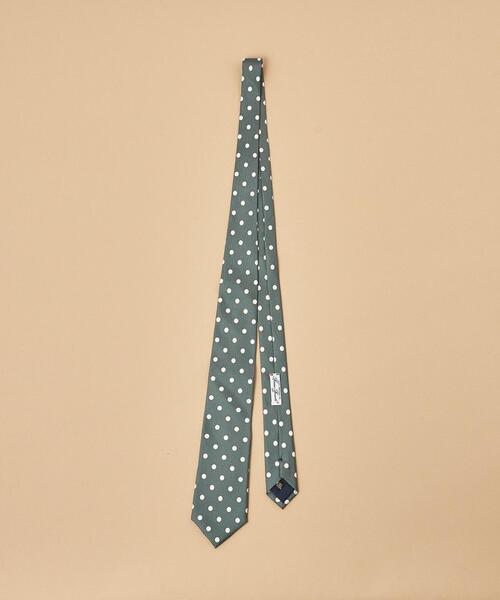 UNITED ARROWS(ユナイテッドアローズ)の「<UNITED ARROWS> プリント カラー ドット タイ(ネクタイ・メンズ・ブラック/ケリー・FREE)」の5枚目の写真