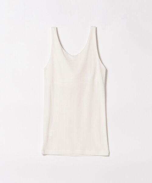 BEAMS HEART(ビームスハート)の「BEAMS HEART / カップ付き リブタンクトップ(タンクトップ・レディース・チャコールグレー/ブラック/オフホワイト・FREE)」の11枚目の写真